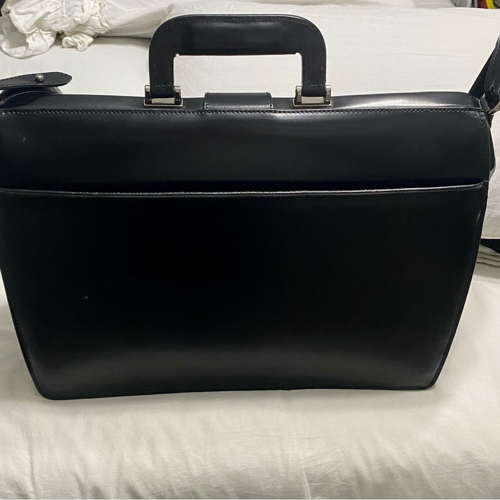Sold - Jack Georges - Elements Classic Leather Briefbag in Black - Picture 3 of 15